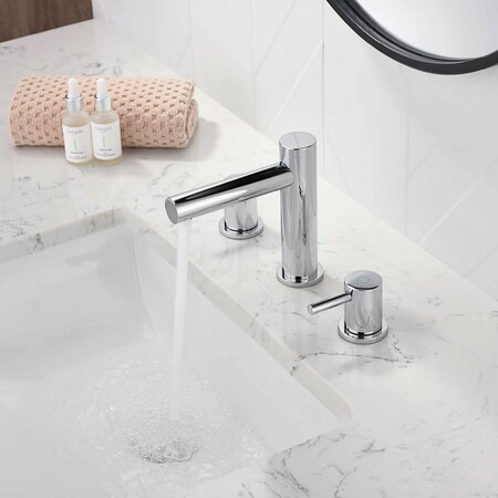 Kibi Circular 8 Bathroom Sink Widespread Faucet with Drain Assembly KBF1025CH